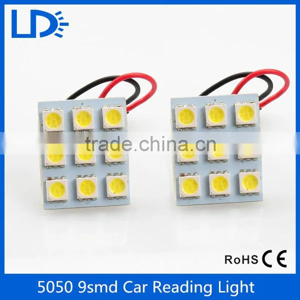 Big Promotion 5050 9SMD COB LED Panel Super White Car Auto Interior Reading Map Lamp Bulb Light Dome Top Light photo-2