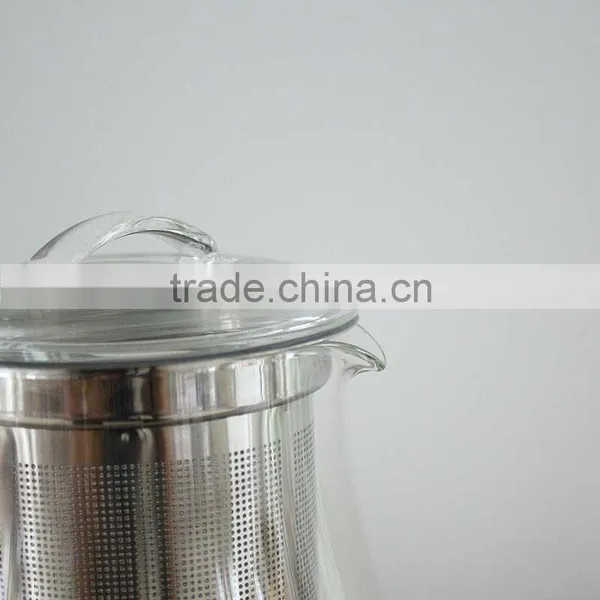 1000ml Glass Water Pot With Stainless Steel Infuser Handmade Glassware N6490 ML Glass photo-4