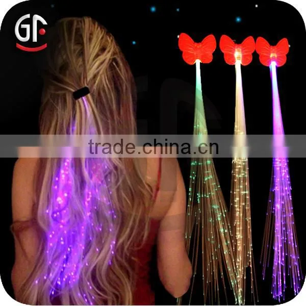 Wedding Decoration Colorful Free Samle Led Hair Fiber Braid With Top Quality photo-2