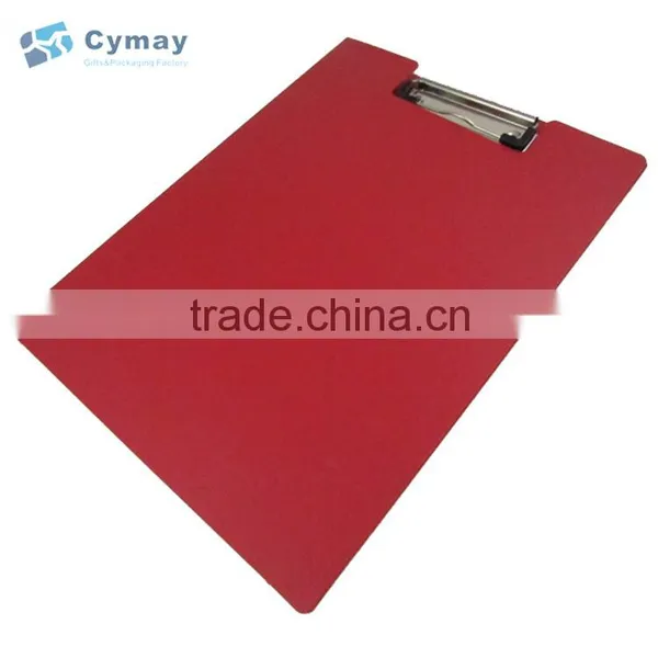 A4 Hardcover Plastic File Sliding Folder Clip Conference Folder With Metal Clip