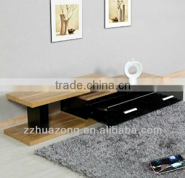 Modern Black High Gloss MDF TV Stand photo-2