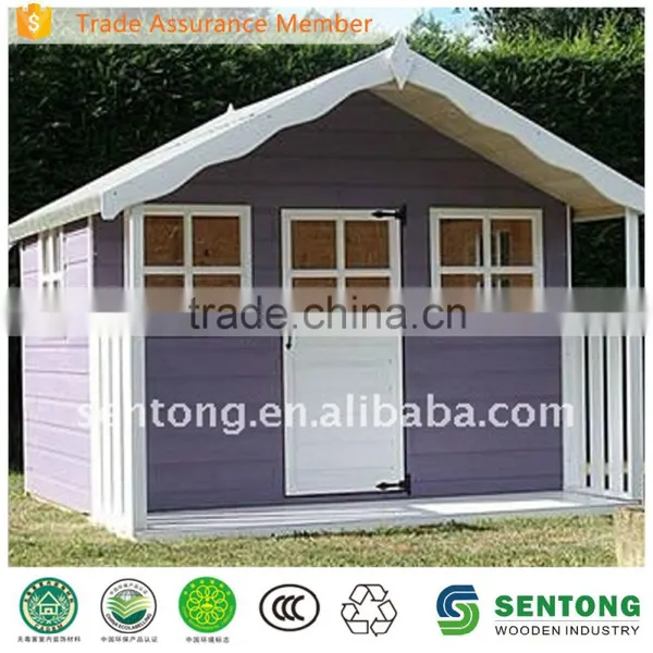 Kids Wooden Outdoor Playhouse With Veranda