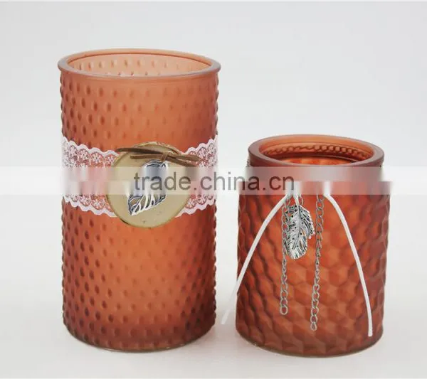 Straight Glass Candle Holder Jar photo-2