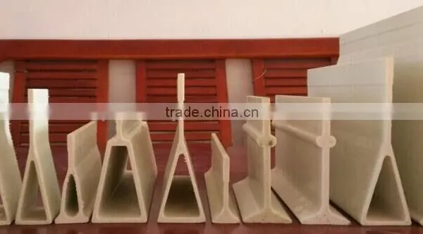Fiberglass Pultruded Beam/FRP Pultrusion Profiles photo-4