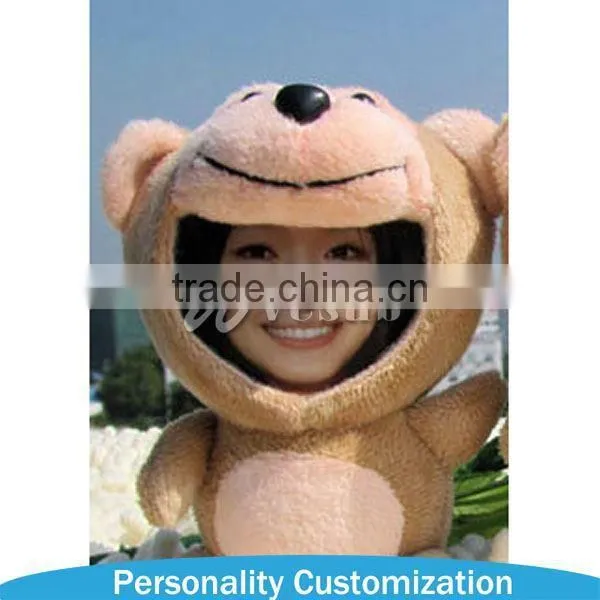 2015 New Arrive 3D Photo Face Doll Good Quality 6-25cm 3d Soft Toy photo-3