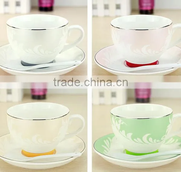 New Arrival Procelain Gold Rim Tea Cup Sets photo-2