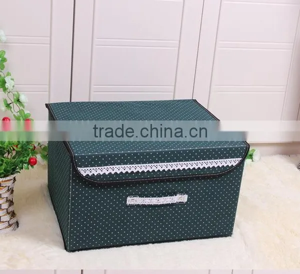 N496 Household Non Woven Box Foldable Storage Box Home Storage Organization photo-2