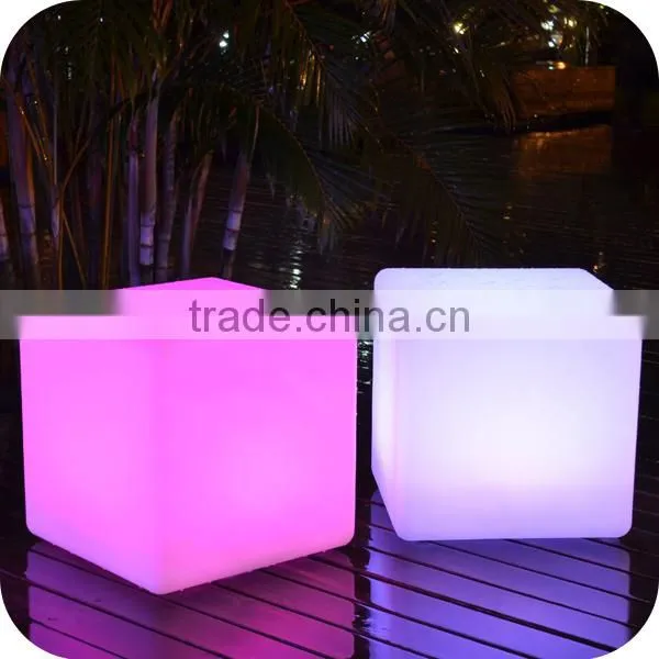 Outdoor Glowing Cube Seat/ Waterproof Plastic Led Cube Sitting/ Cube Seat Chair photo-3