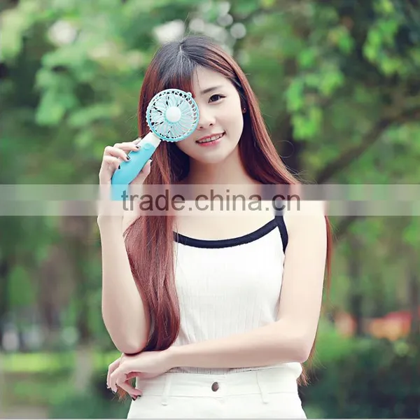 Adjustable USB Charge Handheld Air Fan, Mini Desktop Water Drop Fan For Student photo-3