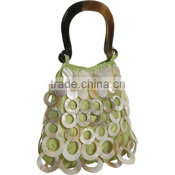 High Quality Best Selling Small Shell and Silk Handbag From Vietnam photo-3