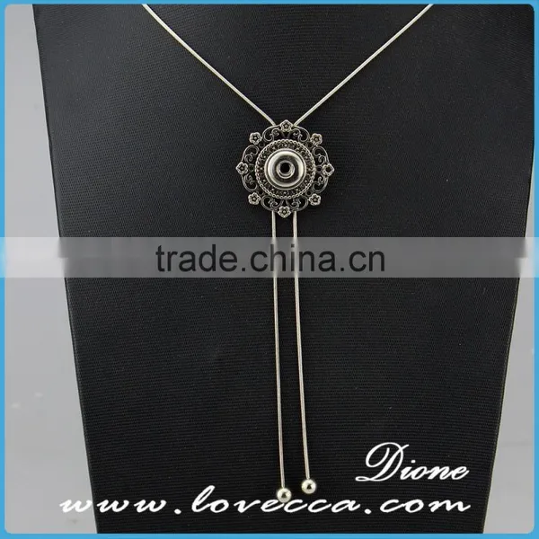 Snap Button Pendant Necklace for DIY Necklace Jewelry,Snaps Interchangeable Jewelry Accessory Metal Necklace photo-2