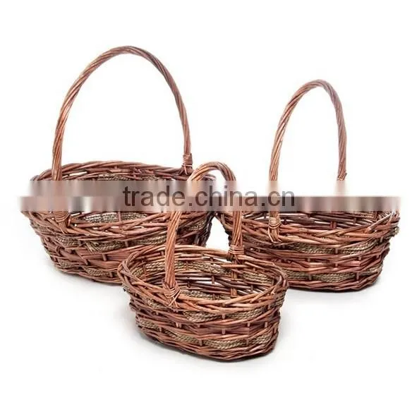 Willow Material Cheap Wooden Wicker Fruit Basket photo-4
