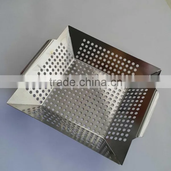 Non-stick Iron Square Grill Bbq Basket photo-2