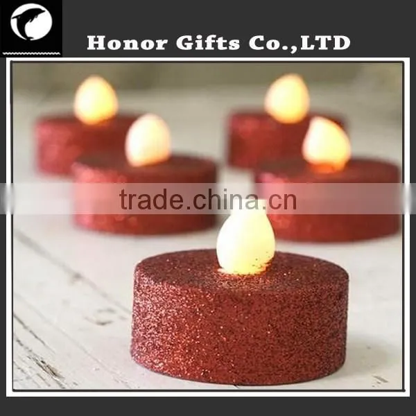 Christmas Led Lights Candles Glitter Led Candle Light Pillar Candle Light photo-4
