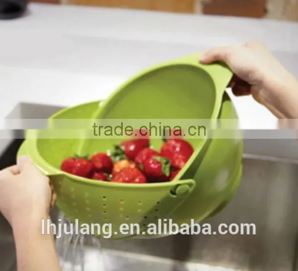Useful Plastic Fruit/Vegetable Basket With Strainer Function/Plastic Dropping Fruit Basket photo-5