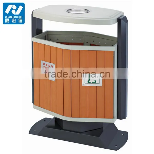 Environmental Wooden Outdoor Garbage Bin photo-3