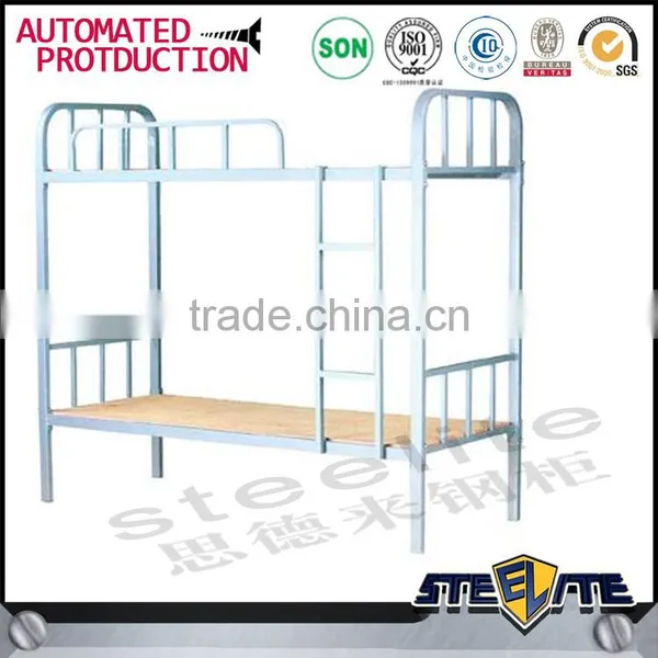 School Fruniture 2 Tiers Steel Bed Metal Bunk Bed With Space Saving Structure photo-2
