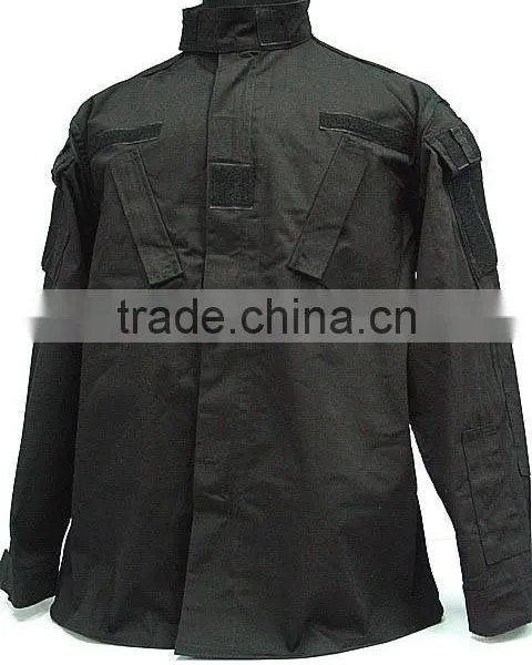 SWAT Airsoft Black BDU Uniform Set Shirt Pants photo-2