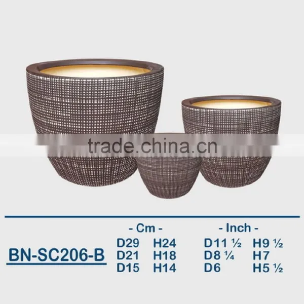 Vietnamese Ceramic Glazed Indoor Pot/ Indoor Planter BN-SC206-A photo-2