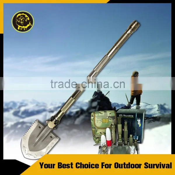 Outdoor Camping Shovel Survival Kit Outdoor Multifunction Camping Equipment as Shovel Knife Cutter and Hoe photo-5