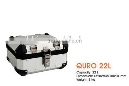 SIKKIA QURO Motocycle Top Case Silver Color