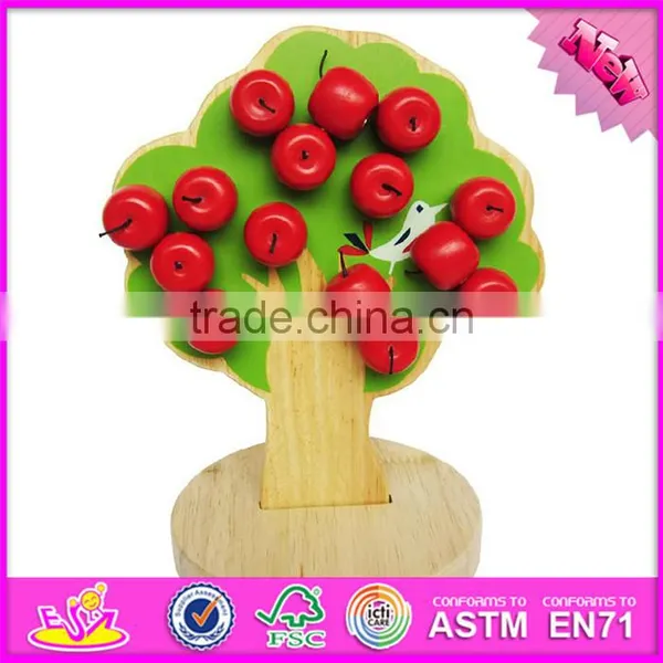2016 New Design Children Toy Wooden Magnetic Apple Tree W01A091 photo-6