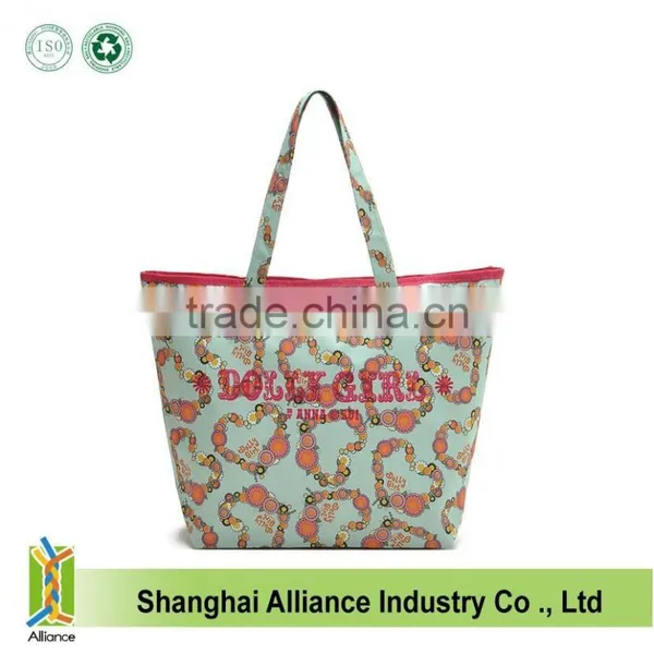 Wholesale Nylon Full Printing Customized Logo Eroupe Style Tote Bag