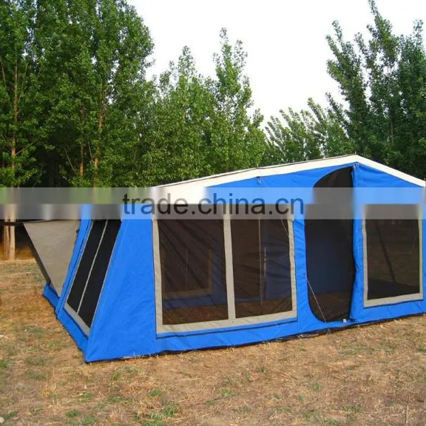 Outdoor Folding Portable Waterproof Heavy Polycotton Camper Trailer Tent photo-5