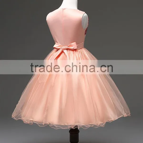 3-12yrs Summer Christmas Cute Flower Girls Dress Sequined Mesh Girl Clothing Sleeveless Princess Dresses Girl Costume Kids Girls photo-5