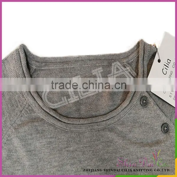 Best Selling New High Quality Chirldren Autumn Winter Pullover Sweater With Button photo-5