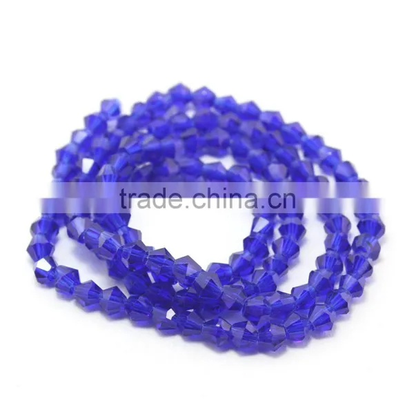 Charm Glass Beads Loose Spacer Beads 4mm Bicone Crystal Beads for DIY Jewelry photo-3