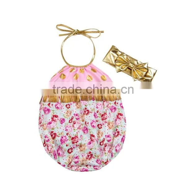 Summer Wholesale Baby Clothing Rompers Toddler Girl Boutique Sunsuit Kids Jumpsuit photo-3