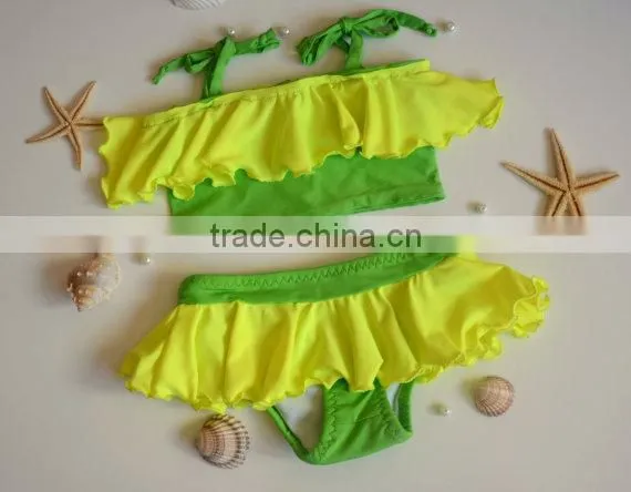 Baby Clothes Baby Girl Biniki Summer Clothing Pop Color Design From China photo-3