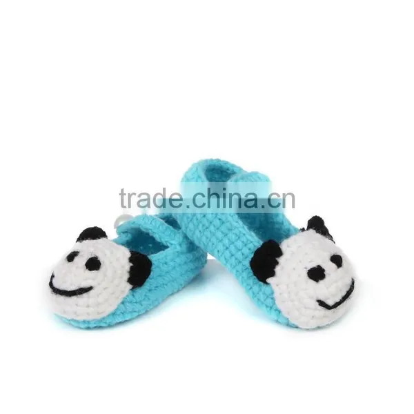 Cute Dog Pattern Hand Crochet Baby Shoes photo-3