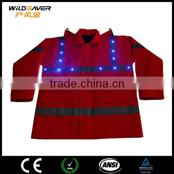 Led Safety Reflective Red Security Uniform/photographer Vest Jacket photo-5