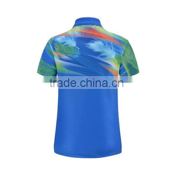 Factory Directly Custom Collar T Shirt Printed Dry Fit Polo T Shirts For Women photo-2
