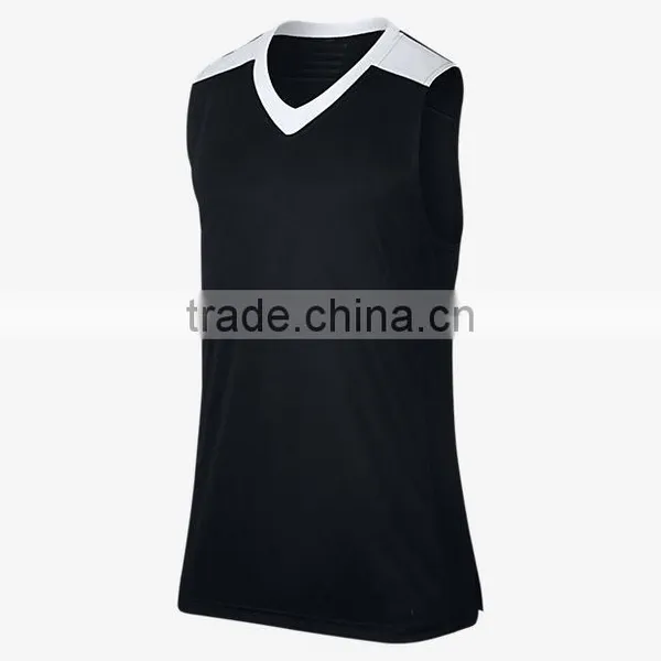 2017 Customized New Design Basketball Uniform Men's Sleeveless Reversible Cheap Basketball Jersey photo-3