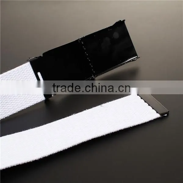 Canvas Belt Waistband Black White photo-2
