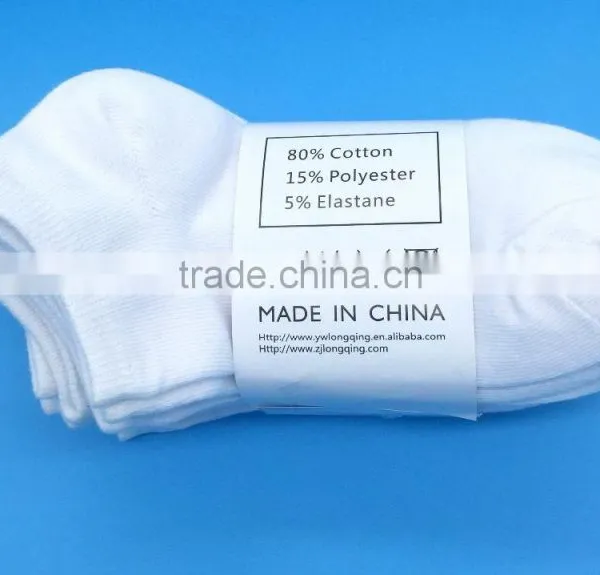 High RICH Cotton 5 or 10 PACK Women White Ankle Socks photo-2