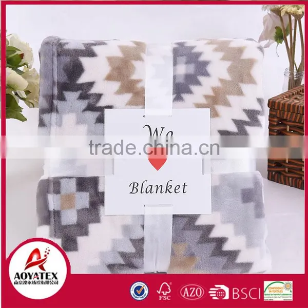 New Design Printed Thick Winter Flannel Fleece Blanket