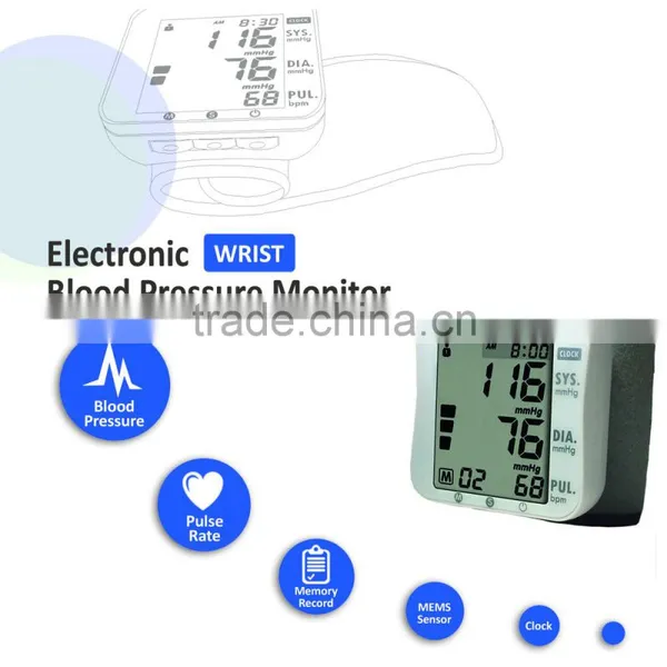 Hospital Medical Electronic Wrist Blood Pressure Monitor photo-4
