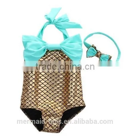 Baby Kid Girls Little Mermaid Set Costume Bikini Swimwear Swimsuit Outfits Dress photo-2