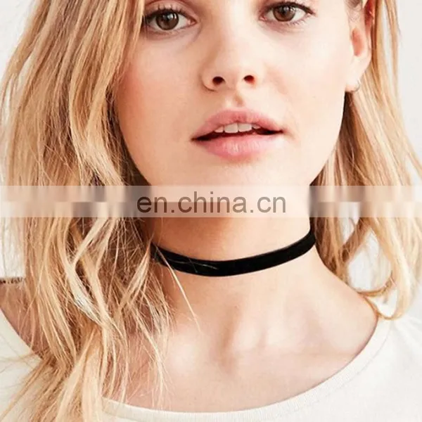 Fashion Handmade Chocker Necklaces Black Lace Choker Necklace Set photo-3