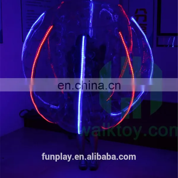 Twinkling!!hot Sale LED Inflatable Soccer Zorb Ball ,shiny Inflatable Zorb Ball,zorb Ball on Land for Sale photo-3
