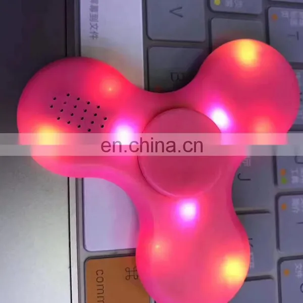 Led Bluetooth Music Fidget HandSpinner EDC Hand Tri Spinner HandSpinner EDC Toy For Decompression Plastic Toys F966 photo-3
