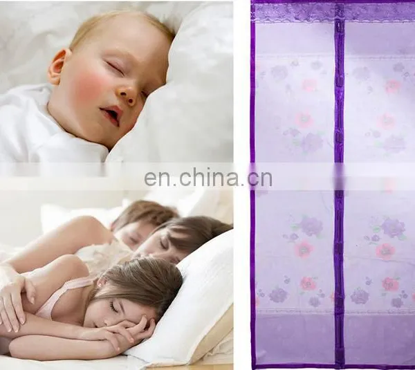 2 Set Mosquito Net Door Screen and Insects Mosquito Curtain on Magnet Size:90*210CM