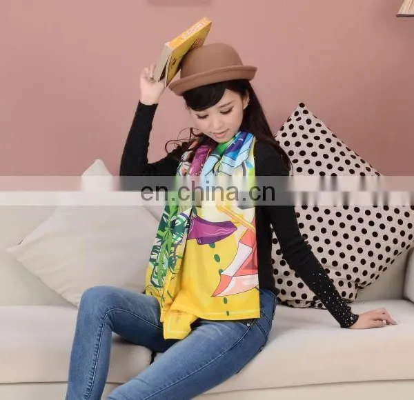 2011 Lady' Square Silk Scarf Hot Sell photo-2