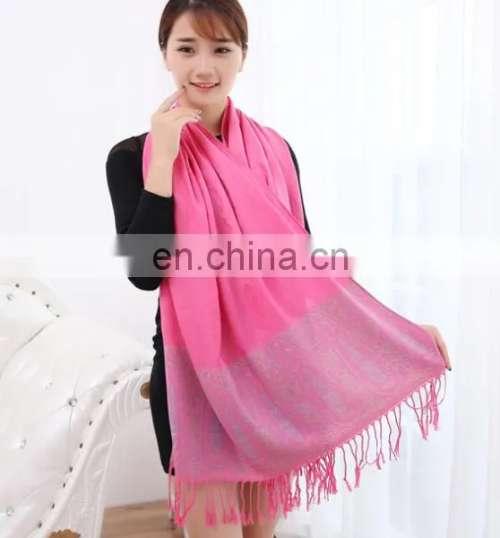 Fashion Paisley 100% Cotton Jacquard Minority Style Women Shawl Scarf photo-2
