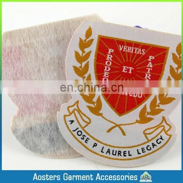 Die-cut Nice Small Shape Woven Patch for Kids Personal Woven Badge for Cloth Customized Woven Patch photo-2