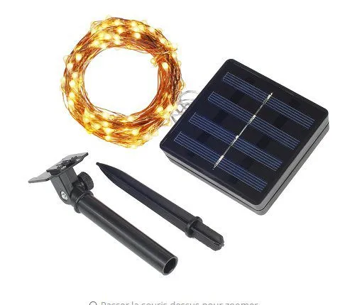 20M 200 LED Solar String Light Copper wire Fairy String Christmas Garland Light Wedding Party Holiday  decoration